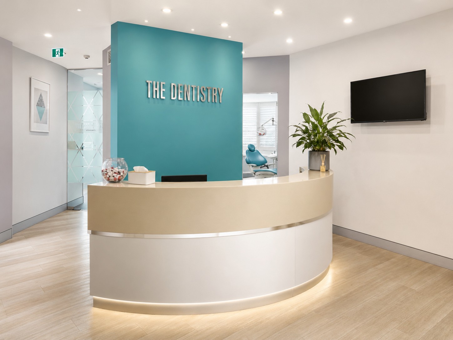 Reception area at The Dentistry